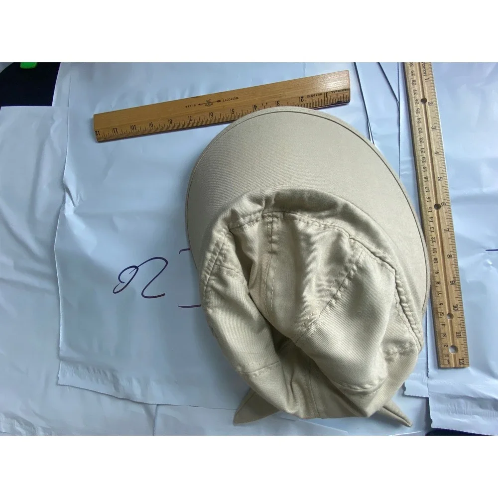 Unisex Tan Bucket Hat Sun Protection Beach Outdoor Casual